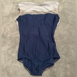 Very Flattering Blue and Pink ballet leotard